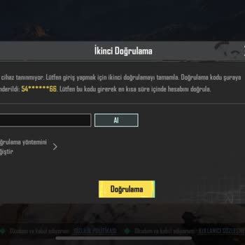PUBG (Pubgmobile.com) Hesabımın Kurtarılmasını İstiyorum