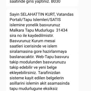 Tapu ve Kadastro Genel Müdürlüğü Satış İşlem Uzatılması