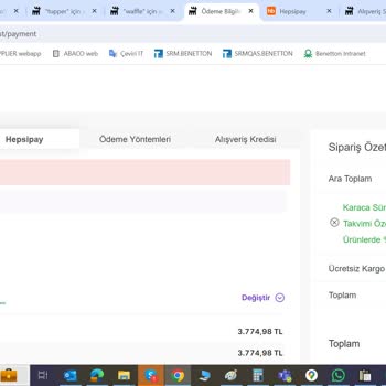 Karaca Züccaciye Ve Hepsipay Ödeme Kayıp