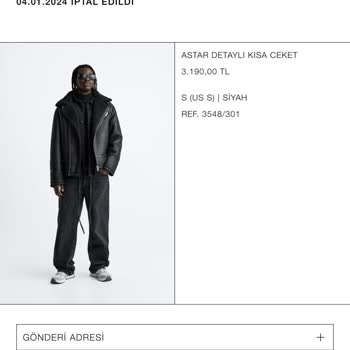 Zara Online Alışverişte İptal Sorunu