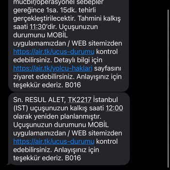 Milli Eğitim Bakanlığı (MEB) Hava Yolu Şart