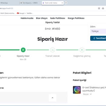 Arslar Siparişi Teslim Etmiyor
