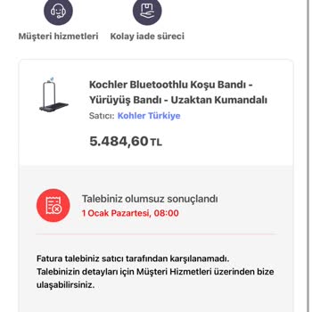 Kochler Türkiye Faturamı Yanlış Adrese Kesti ve Düzeltmedi