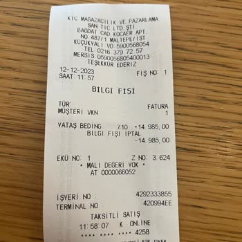 Divan Ev Küçükbakkalköy Yapılmayan Teslimat