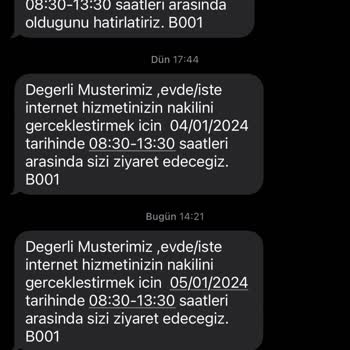 Türk Telekom Nakil Randevusuna Gelinmemesi
