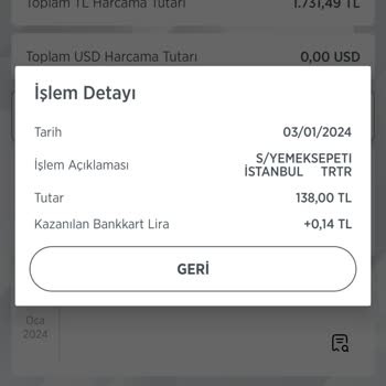 Yemeksepeti Yetkisiz Kart İşlemi Mağduriyeti