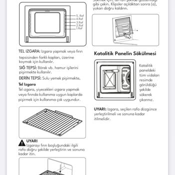 Vestel Sf 9422 G 4 Gözü Gazlı A Enerji Sınıfı Solo Fırın İç Teli