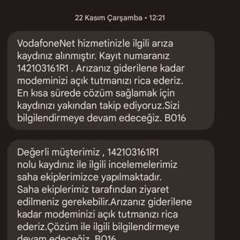 Vodafone Net İnternet Sürekli Kesilip Duruyor