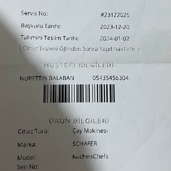 Schafer Su Isıtıcımın Arıza Sorunu Ve Yedek Parça Çilesi