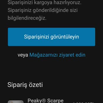 Peaky Sneaker Sitesinden Alışverişim Gelmemiştir