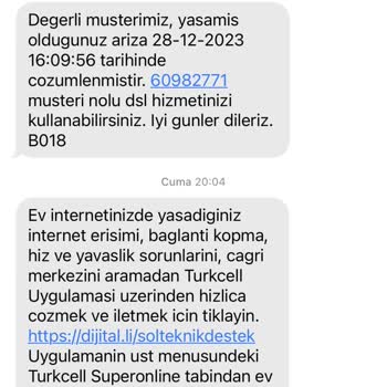 Turkcell Superonline Ev İnterneti Kesinti Problemi