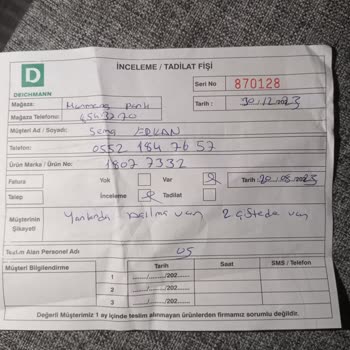 adidas Markalı Ayakkabının Kısa Sürede Yıpranması Üzerine Şikayet