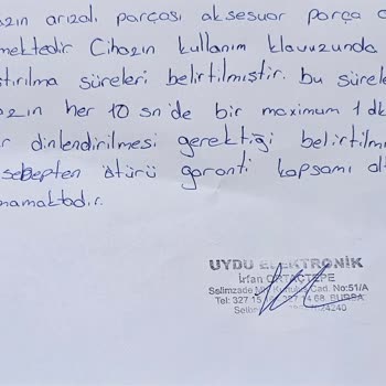 Arzum Garanti Dışı İmiş