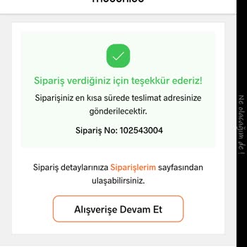 Modanisa Siparişimin İptal Edilmesi