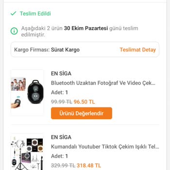 Reto Home Trendyol'dan Aldığım Ürünlerin Geri Alınıp Yanlış Firmalara Gitmesi