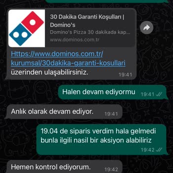 Domino's 30 Dakika Politikası