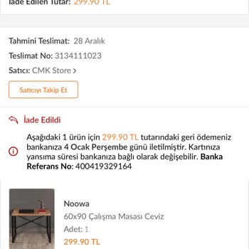 Trendyol Geciken Ve Bilgim Dışında İptal Edilip Zamlanan Ürün