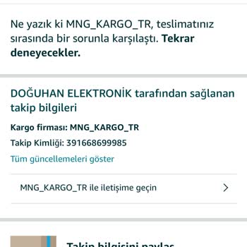 MNG Kargo'nun Kargoyu Getirmeme Çabası