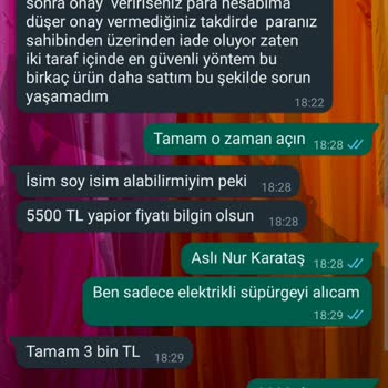 Sahibinden Elektrikli Süpürge Mağduriyeti