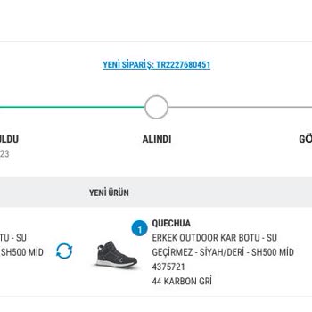 Decathlon Değişim Talebimi Karşılık Aksiyon Alınmıyor