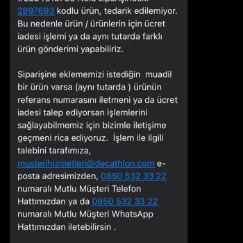 Decathlon İnternet Mağazasında Sipariş İptali Ve Sonrasında Fiyat Güncellemesi