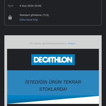 Decathlon İnternet Mağazasında Sipariş İptali Ve Sonrasında Fiyat Güncellemesi