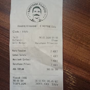 Baruthane Pilavcısı Baruthane Express Pilavcı - Menü Olmadan Kasada Fahiş Fiyat