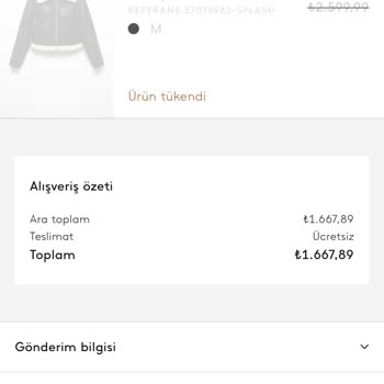 Mango Sipariş İptal Edildi