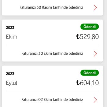 Vodafone Fazla Fatura Ücreti
