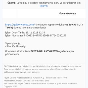 Galaxywawe Projeksiyon Cihazı Teslimatı