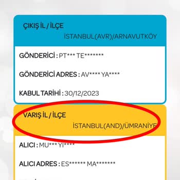 PTT Kargo Acıbadem Teslimat Yapmıyor