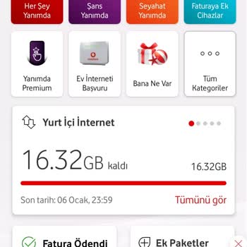 Vodafone Puan Anlık Kaybolma Sorunu