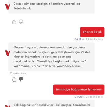 Vestel Müşteri Hizmetleri Yetersiz
