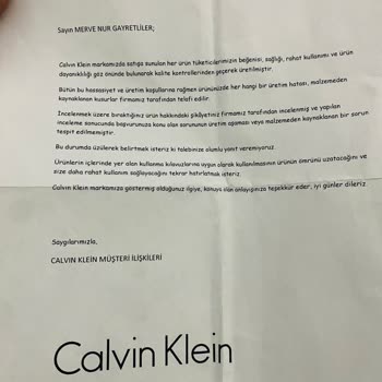 Calvin Clein Botun Tabanının Yarılması
