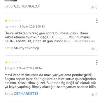Trendyol Üzerinden Satın Alınan Cep Telefonu Sorunu