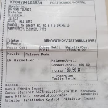 PTT Kargo Kaplumbağa Hızında İlerliyor