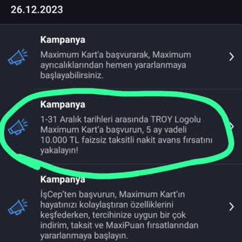 Troy Logolu Maximum Kart 10.000₺