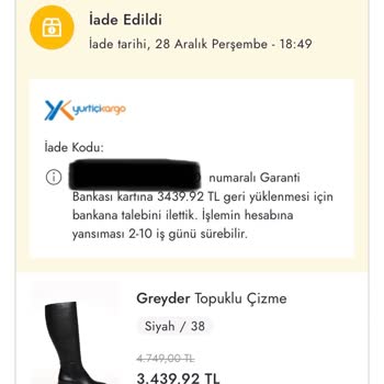 Garanti Bankası Fazla Taksitle İade Saçmalığı
