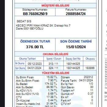 İSKİ Atık Su Bedeli