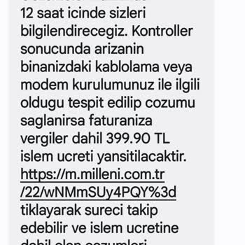Millenicom İnternet Bağlantı Sıkıntısı Dikkat.