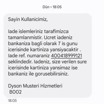 Dyson Sipariş İptali Ve Müşteri Mağduriyeti
