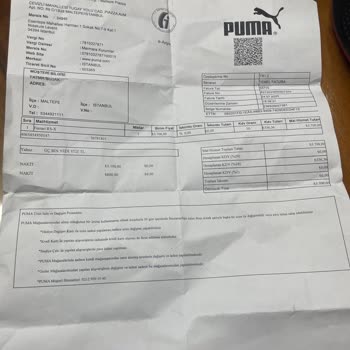 Puma Ayakkabısının Değişiminin Yapılmasını İstiyorum