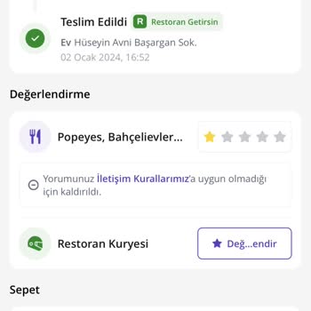 Popeyes Burger Sonrası Zehirlenme!