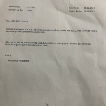 Yeşil Kundura Kalitesiz Bot Ve İlgisiz Servis