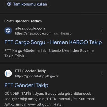 PTT Kargo Sahte PTT Sitesi