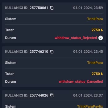Padişahbet Siteden Atıldım 5000 TL Paramı Çekmişler Oyun Oynamışlar