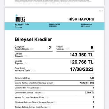 KKB Puanı Düşük
