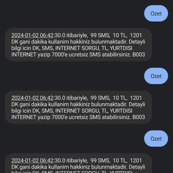 Vodafone Harcadığımdan Fazla İnternet Gidiyor