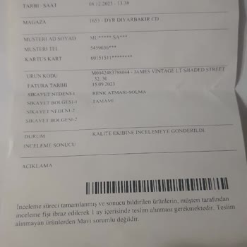 Mavi Kaliteyi Düşürmüş İlgisiz Firma