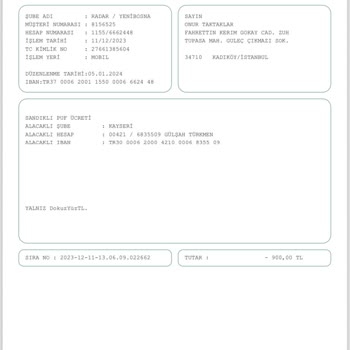 Dekorevi Mobilya ( Kayseri ) Ulaşmayan Ürün Ödenmeyen Ürün Ücreti